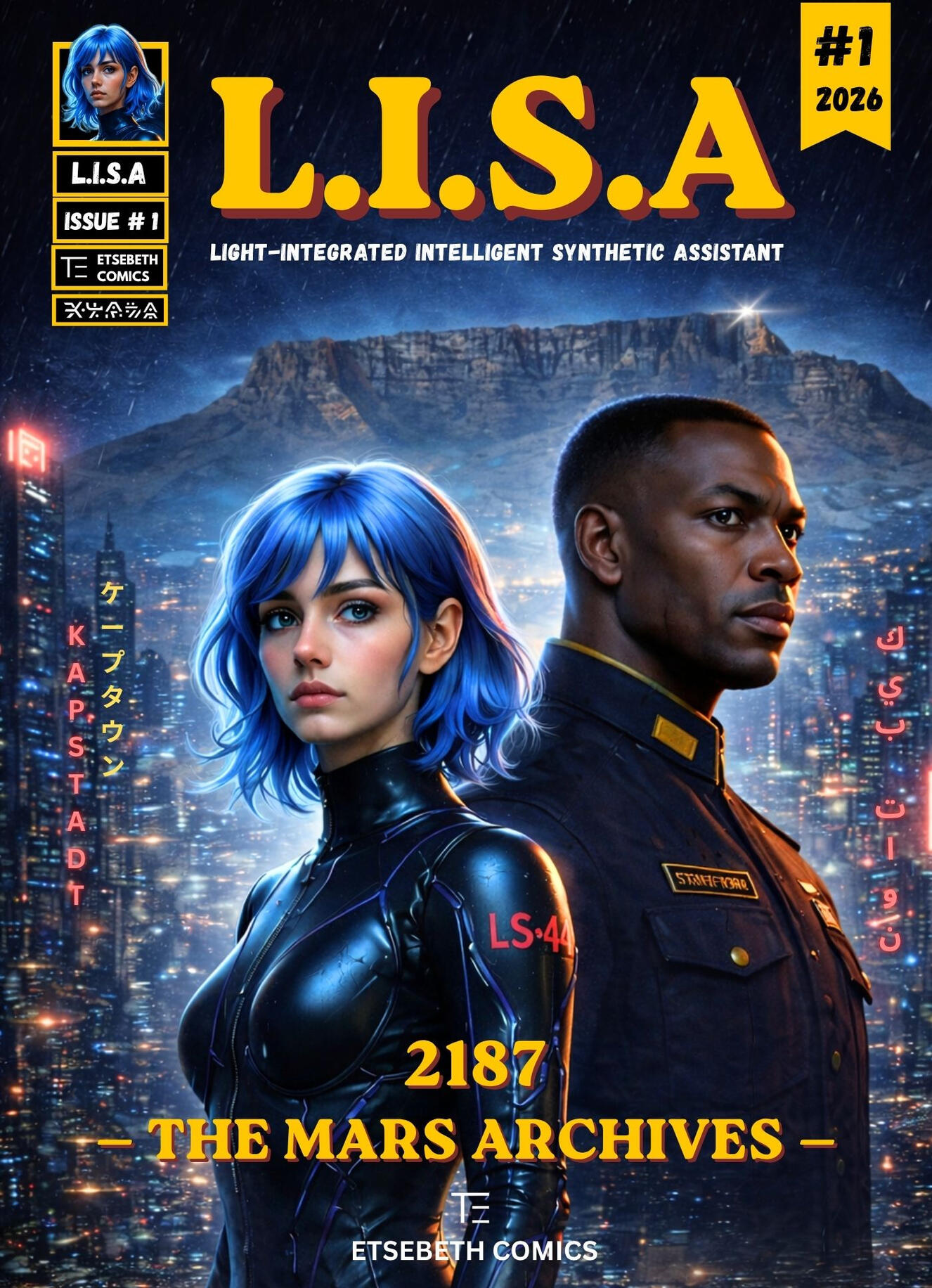 Science fiction and graphic fiction books by Tinus Etsebeth from Cape Town, South Africa