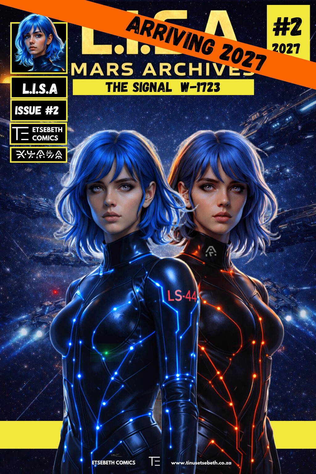 Science fiction and graphic fiction books by Tinus Etsebeth from Cape Town, South Africa